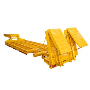 Custom 70-200 Tons Capacity Lowbed Semi Trailer with 2550mm Width and 4000mm
