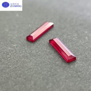 Red Sapphire Crystal Work Piece Component Hardness 9 Mohs Anti Scratching