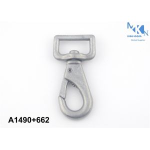 Versatile Bag Snap Hook With Antique Bronze , Matt Silver Plating