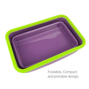 BPA-Free Space Saving Rectangle Lightweight 40 Quart Capacity Pop Up Portable