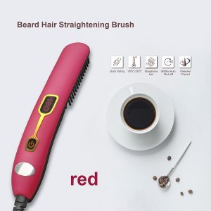 Cheap Portable Fixed Cord Anti Scald Beard Straightener Brush for sale