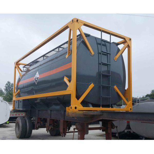 Portable 6058mm Liquid Tank Container LR Chemical Tank Container