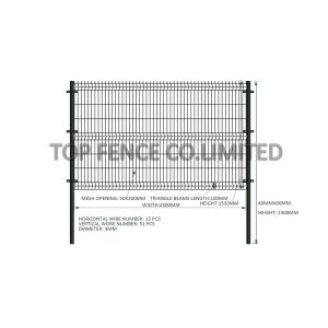 3D wire mesh fence panels