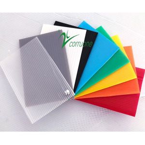 2440x1220 PP Corrugated Sheet 5mm 6mm Fluted Polypropylene Sheet