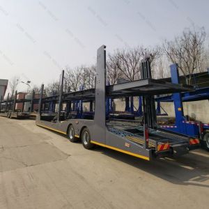 2 Axles Double Deck SUV Car Carrier Trailer 8 Pickup Trucks Transporter Semi