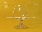 Brandy Wine Glass Goblet With Sandblasting , Hot Stamping And Bronzing