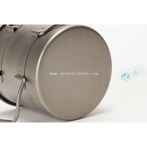 Titanium camping water cup/backpacking cookware cup/capacity 450ml