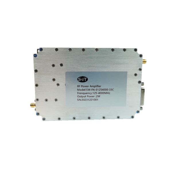 Customized Solid State High Power RF Amplifier 0125-4000MHz 2W 33dBm Microwave