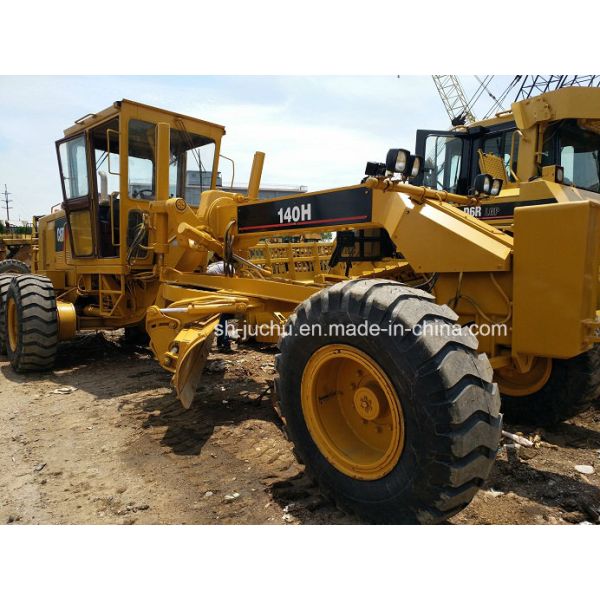 Used CAT 140H Motor Grader with Hydraulic Transmission and Wheeled Walking Mode