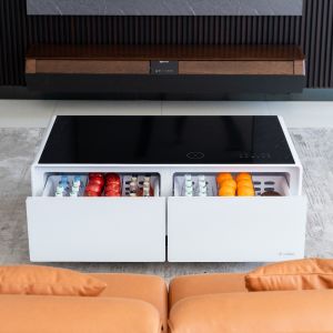 2024 Modern Home Living Room Smart Coffee Table with USB Wireless Charging and