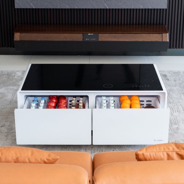 2024 Modern Home Living Room Smart Coffee Table with USB Wireless Charging and