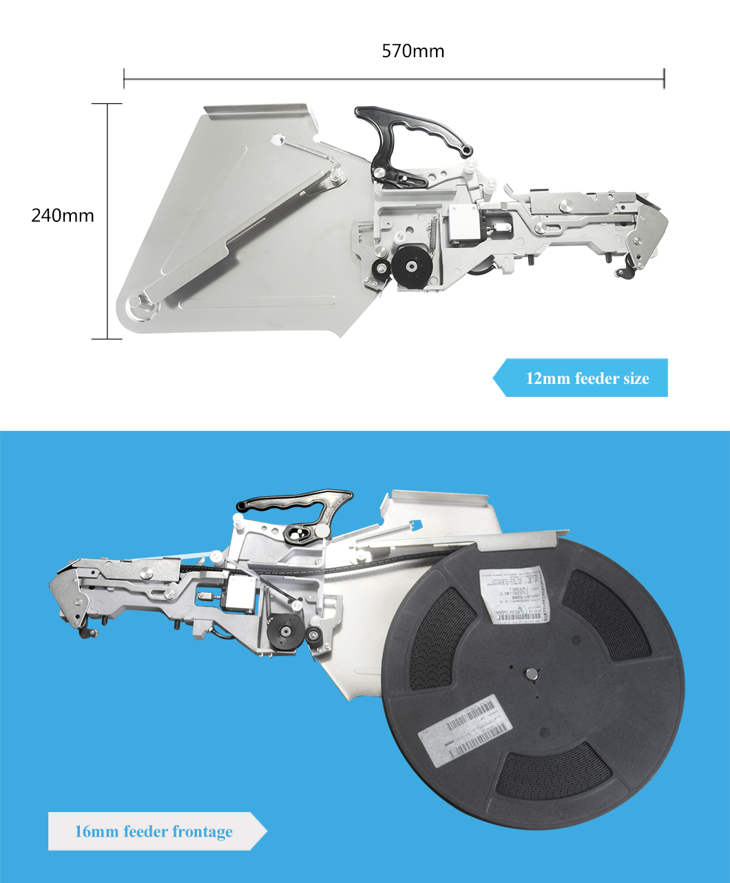 12mm Yamaha Pneumatic SMT Feeder For CHMT530P4 / 560P4 / 761 Smt Pnp Machine