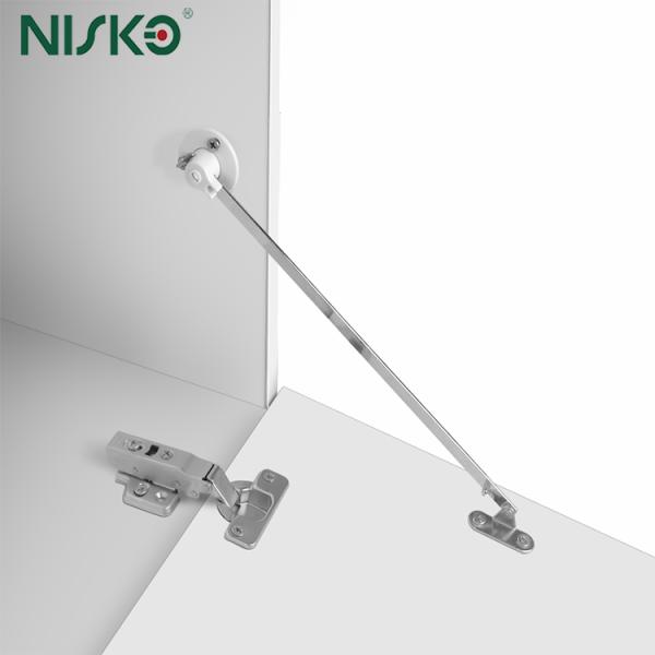 Quality Two-Fold Flap Rod Kitchen Cabinet Door Flap Stay Soft Closing Hanging Shelf Supports wholesale