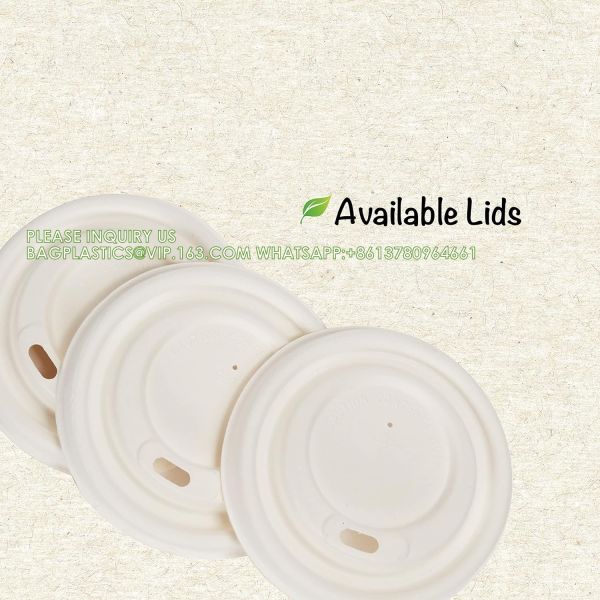 16 oz Biodegradable Disposable Drinking Coffee Cups, Eco Friendly Premium Party Cups, Natural Unbleached, Upcycled