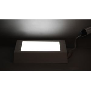 12W square led round flat surface mounted panel light for home lighting 3000K