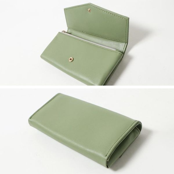 Large Capacity RFID Multifunctional Leather Wallet for Ladies Open Closure 0.2kg