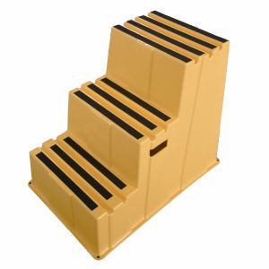 Gorilla Ladders 3-Step Plastic Step Stool Custom Color Foldable 500 Lbs Weight
