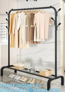 Cheap Clothes Rack, Garment Rack, Clothing Rack for Hanging Clothes, Drying Rack Hanger, Steel Frame, Mesh Storage Shelf for sale