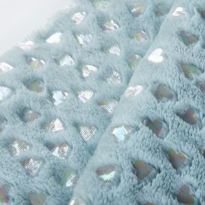 Brushed Pattern Sparkling Sequins Polyester PV Plush Fabric for Soft Toys and