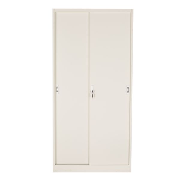 Metal Sliding Door Steel Book Rack Cabinet For Sale