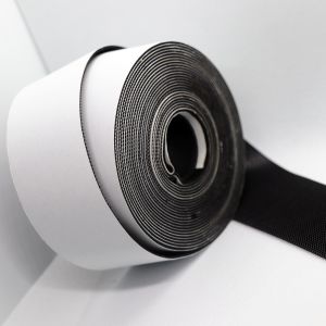 Black And White Molded Hook And Loop Non Pilling Hook And Loop Fastener