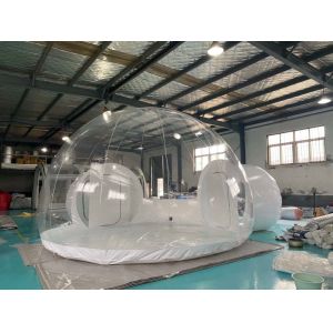 1mm PVC Inflatable Tent Commercial Grade Clear Eco Dome Camping Bubble Tent