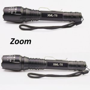 5 Modes LED Emergency Flashlight Zoom Function Ultra Bright 500 Lumens