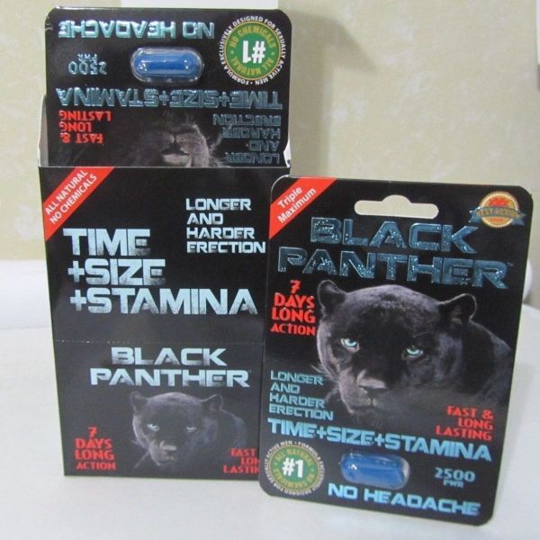 Hanging Paper Card For Male Sexual Enhancement Capsules / Pills With Filling Hole