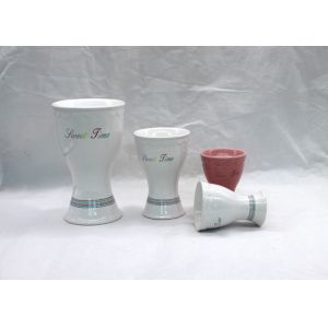 China White Ceramic Candle Holders Dolomite Ceramic Tealight Candle Holders Cup Stand on sale