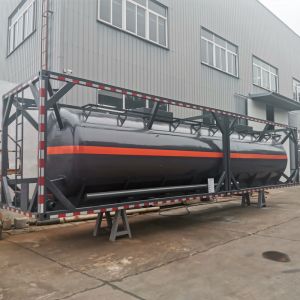 ISO 20 30 40 FT Tank Container For Clorhidric Acid High Capacity 28000 Liters