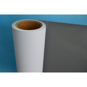 Satin Gray Back PET Banner 330gsm/420gsm/450gsm For Ecosolvent Printing For Roll