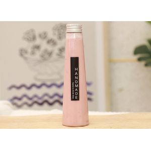 Conical Soft Drink Plastic Juice Bottle With Lid 7oz 200ml