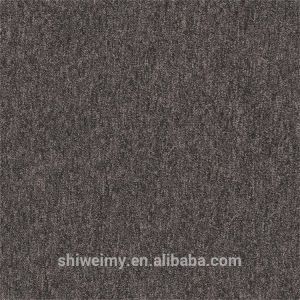 100% Invista nylon material pure color loop pile carpet tiles for office