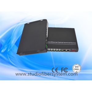 8CH Telephone Fiber Media Converter with 2ch 100M ethernet for armed police