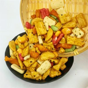 Oem Puffed Rice Crispy Cracker In Bulk Snack Chinese Manufacturers