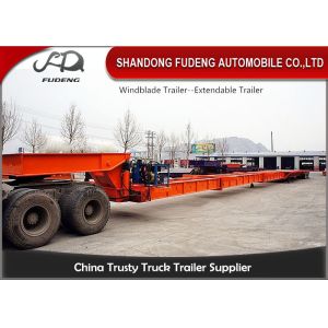 China 28 M - 56 M Windmill Blade Extendable Lowboy Trailer For Long Vehicle Transportation on sale