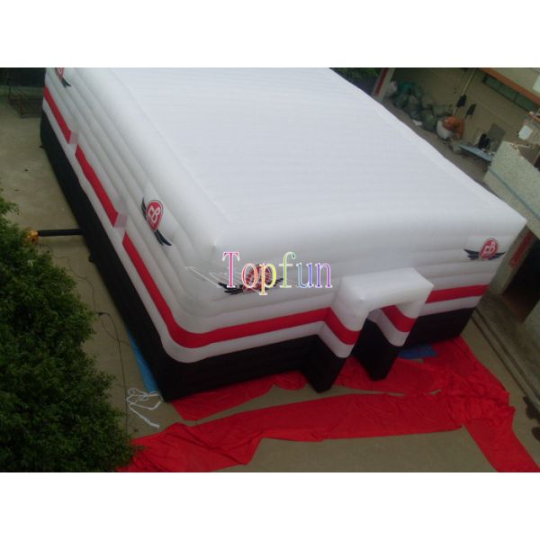 Lightest Square Inflatable Event Tent / 12m White Waterproof Fabric Inflatable