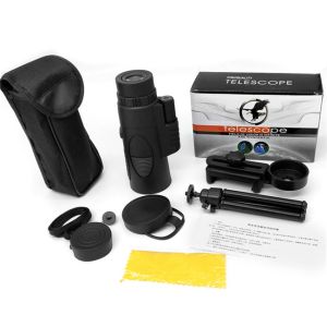 Tripod Bak4 12X50 16x52 100X60 40X60 Cell Phone Telescope For Hunting , Camping