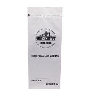 China Custom Printed Coffee Packing Bags Disposable Aluminum Foil Line White Kraft Paper Food on sale