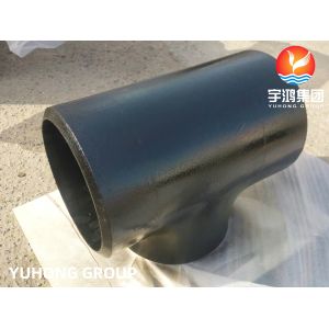 ASTM A234 WP11 Equal Tee , Carbon Steel Butt-Weld Fitting , Black Paint Rust