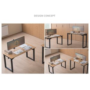 Height Adjustable Black Electric Standing Desk for Study Dual Motor Minimalist