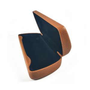 Custom Leather Glasses Case Popular Trigonal Folding Sunglass Handmade Feature