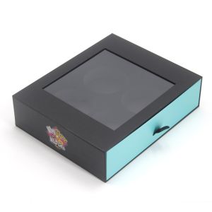 Custom High End Drawer Slide Sleeve Packaging Paper Box With Window