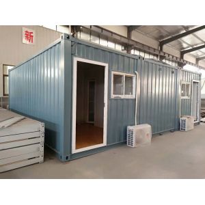 China 3X20FT Flat Pack Container House With Fiber Glass Wool Insulation Welding on sale
