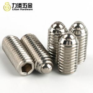 M6 M8 M10 Metal Screw Fasteners , Nickle Plated Din 914 Screw Hex Socket