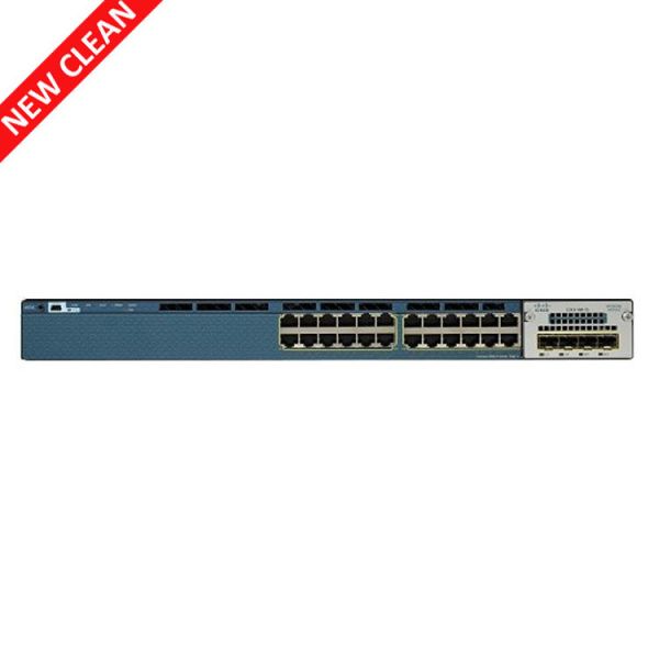 POE Ethernet Gigabit Cisco 24 Port Fiber Optic Switch WS-C3560X-24P-L Catalyst