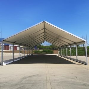 Cheap 50m Length A Frame Marquee with 166 X 88 X 3mm Main Profile and Hot-dip Galvanized Steel Insert for Exhibition Events for sale