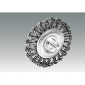 Knotted wheel brushesk with shan