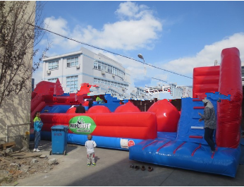 Outdoor Event Inflatable Ball Game , Bounce House Amusement Center