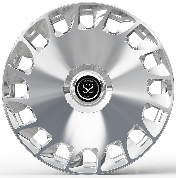 20x9.0 Brushed Face and Polished Windows 1-PC Forged Rims for LAND ROVER RANGE